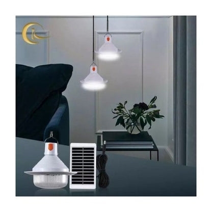 Bec solar pentru camping, portabil, cu prindere de carlig