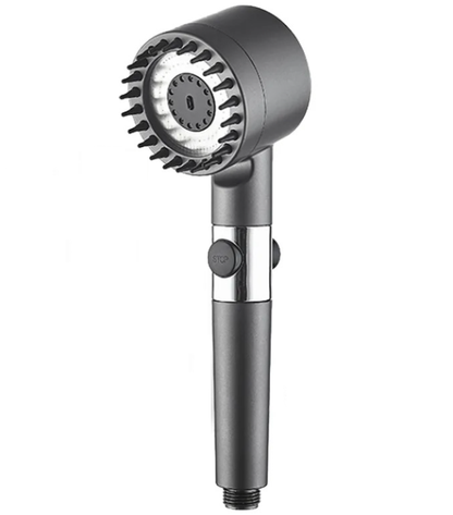 Para de dus de inalta presiune Turbo Shower, 3 functii, perie atasata