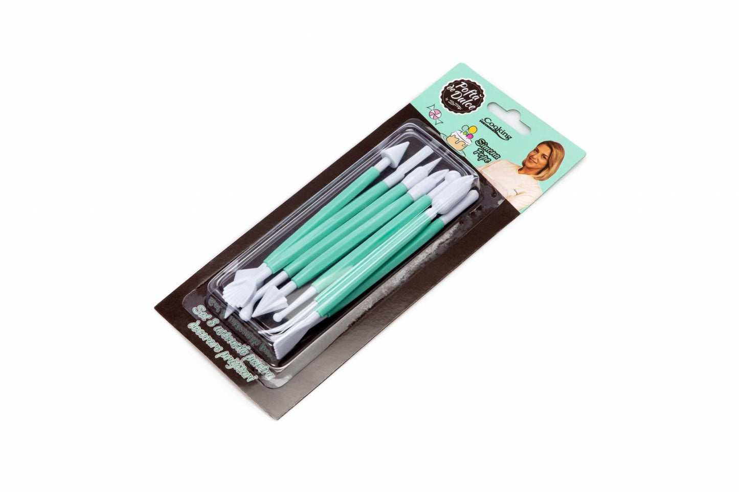 Platou rotativ+ set 8 ustensile pentru decorare prajituri