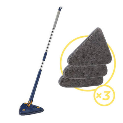 Mop inovativ CleanMaster, de mana triunghi + trei lavete  cadou