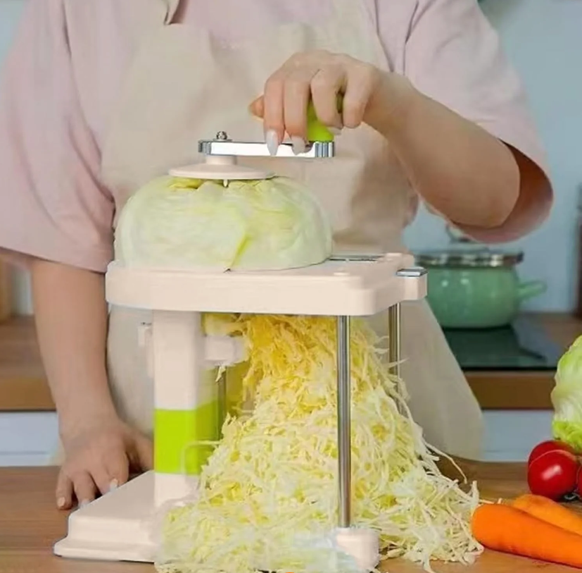 Razatoare pentru varza, manuala cu manivela si 3 lame